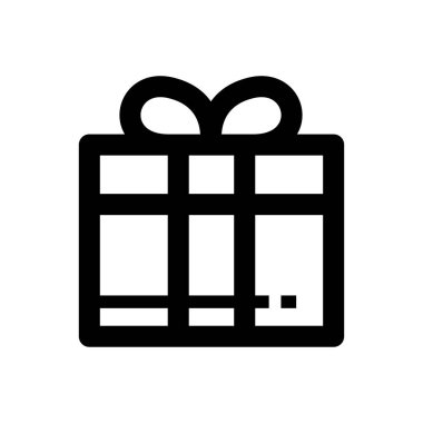 Hediye simge tasarım vektör illüstrasyon