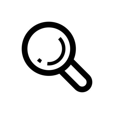 Büyüteç Simgesi Tasarım Vektörü İllüstrasyonu