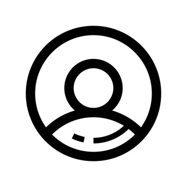 Profil Simgesi Tasarım Vektörü İllüstrasyonu