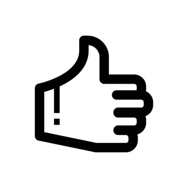 Parmaklıklar Yukarı Simge Tasarım Vektörü İllüstrasyonu