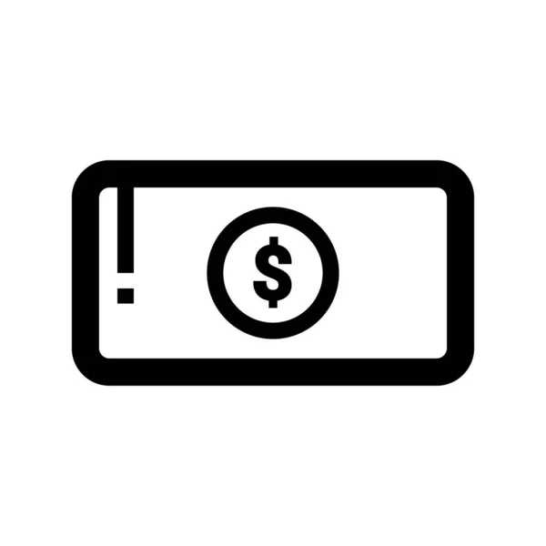 Dollar Money Icon Design Vector Illustration — Stock Vector