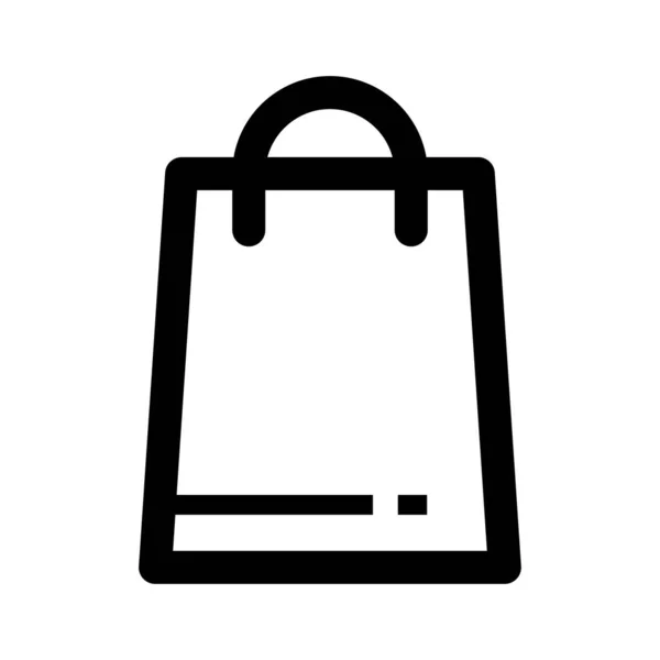 Icono de bolsa de compras diseño vector ilustración — Archivo Imágenes Vectoriales