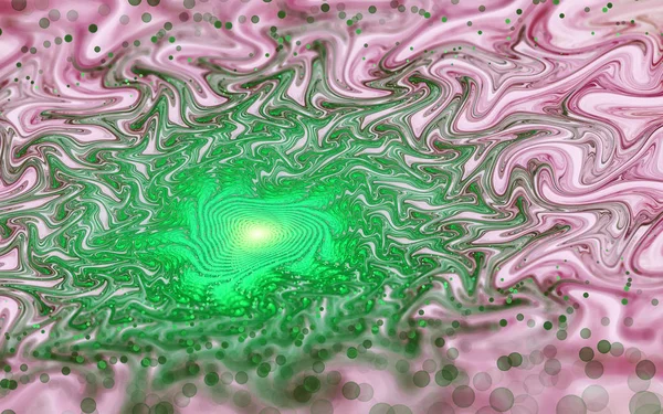 Espiral fractal verde, obra de arte digital para el diseño gráfico creativo —  Fotos de Stock