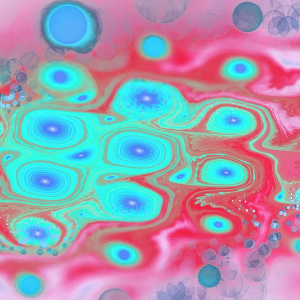 Spirales fractales colorées, illustrations numériques pour la conception graphique créative — Photo
