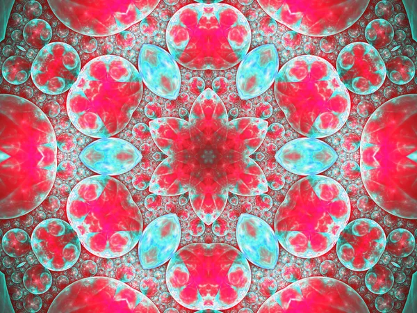 Nahtloses fraktales Mandala, digitale Kunstwerke für kreatives Grafikdesign — Stockfoto