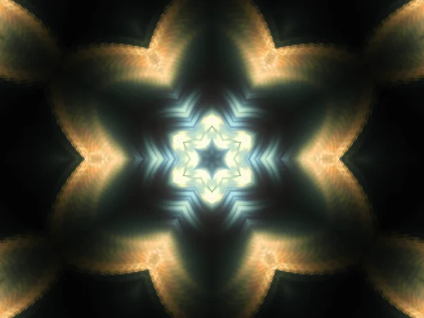 Αστέρι σχήμα fractal μάνταλα, ψηφιακά έργα τέχνης για δημιουργική Γραφιστικής — Φωτογραφία Αρχείου