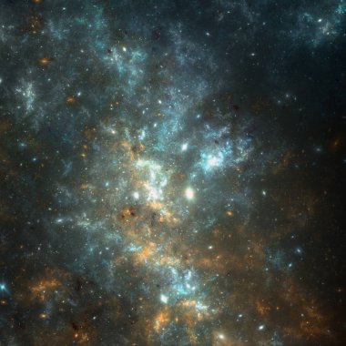 Karanlık fraktal Bulutsusu, yaratıcı grafik tasarım için dijital sanat