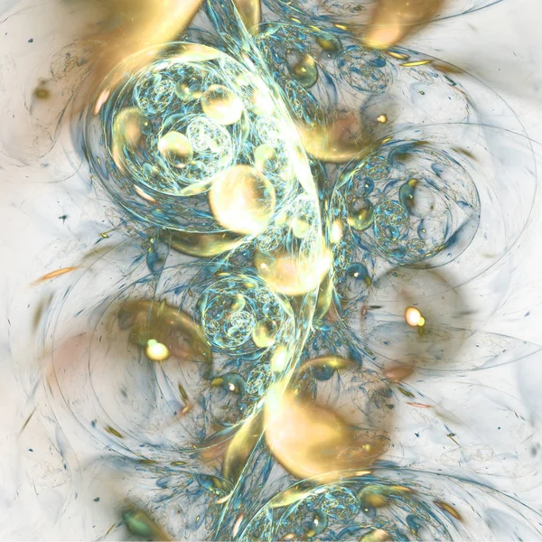 프랙탈 swirly 질감, 크리에이 티브 그래픽 디자인에 대 한 디지털 아트 워크 라이트 — 스톡 사진