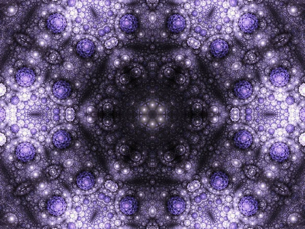 Violet naadloze fractal mandala, digitale kunst voor creatieve grafisch ontwerp — Stockfoto