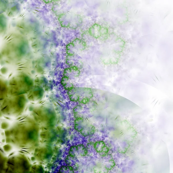 Textura fractal azul claro y verde, ilustraciones digitales para un diseño gráfico creativo — Foto de Stock