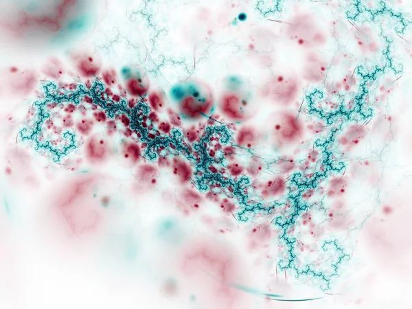 Lekkie fraktalna kolorowy spirale, cyfrowych dzieł sztuki na kreatywne projektowanie graficzne — Zdjęcie stockowe