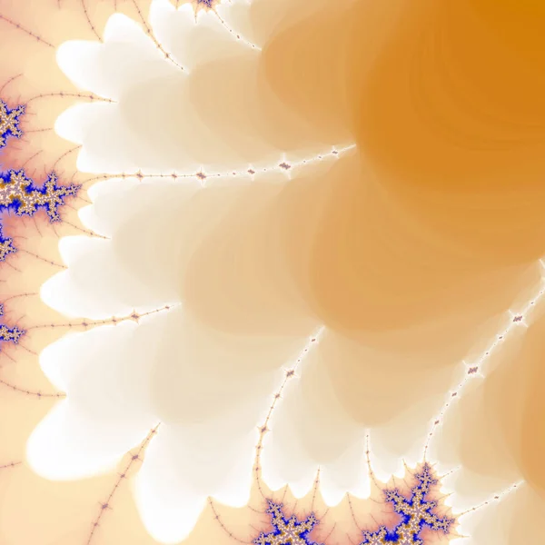 Ljus orange fractal textur med ledigt utrymme, digitala konstverk för kreativ grafisk design — Stockfoto