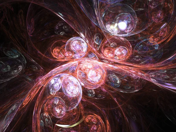 Αφηρημένο fractal κουκούλια, ψηφιακά έργα τέχνης για τη δημιουργική γραφιστική — Φωτογραφία Αρχείου