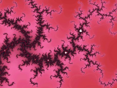 Kırmızı fraktal swirls, yaratıcı grafik tasarım için dijital sanat