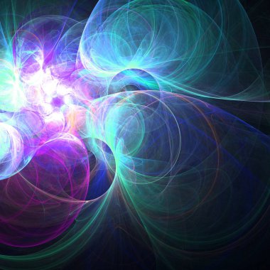 karanlık fraktal spiral, yaratıcı grafik tasarım için dijital sanat