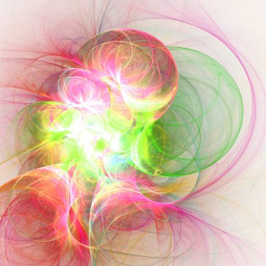 Renkli fraktal girdap doku, yaratıcı grafik tasarım için dijital sanat