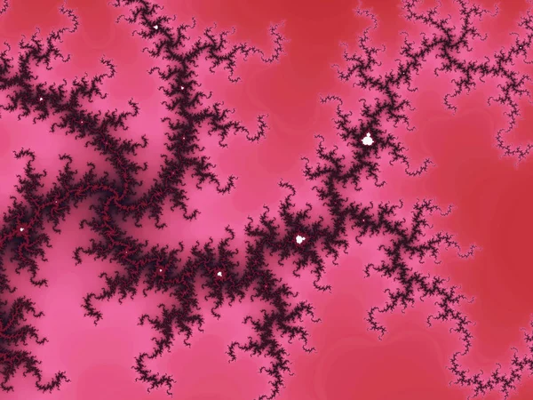 Kırmızı fraktal swirls, yaratıcı grafik tasarım için dijital sanat