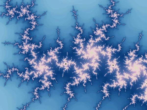 Mavi ve açık pembe fraktal spiraller, yaratıcı grafik tasarım için dijital sanat