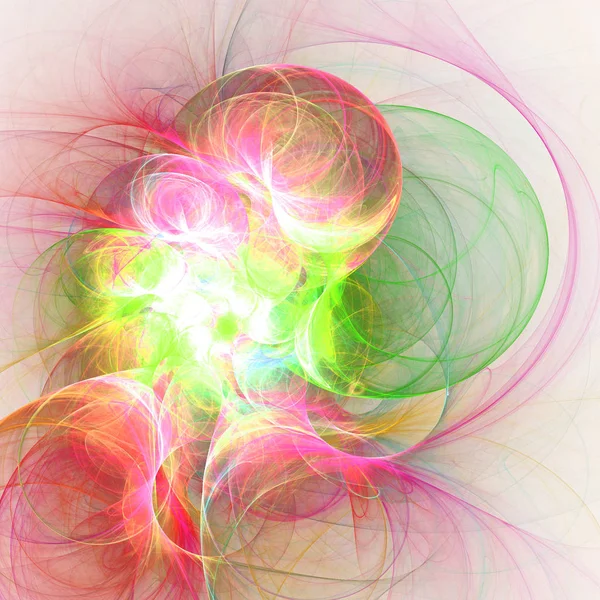 Renkli fraktal girdap doku, yaratıcı grafik tasarım için dijital sanat