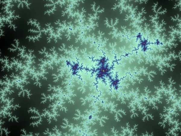 Dark green fractal electricity, digital artwork for creative graphic design — 스톡 사진