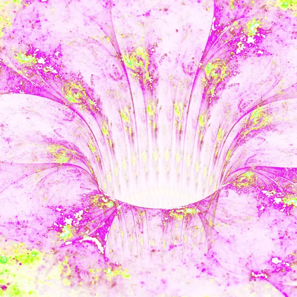 Lekkie fraktalna kwiat, cyfrowych dzieł sztuki na kreatywne projektowanie graficzne — Zdjęcie stockowe