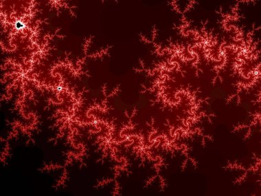 Koyu kırmızı fraktal spiral desen, yaratıcı grafik tasarımı için dijital sanat çalışması