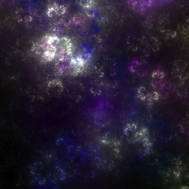 Koyu mor fraktal girdaplar, yaratıcı grafik tasarımı için dijital sanat eserleri