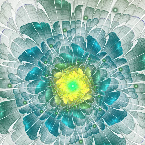 Light Fractal Flower Digital Artwork Creative Graphic Design — Stock Photo, Image