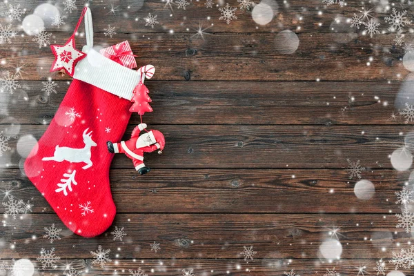 Calza decorazione di Natale — Foto Stock
