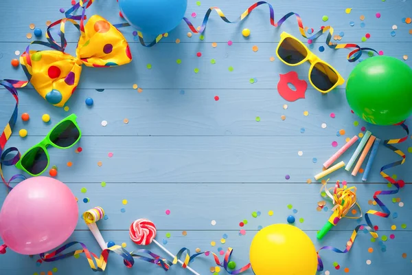 Colorful birthday or carnival background — Stock Photo, Image