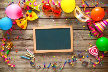 Renkli doğum günü veya karnaval arka plan