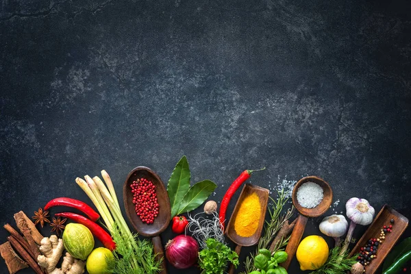 Various herbs and spices