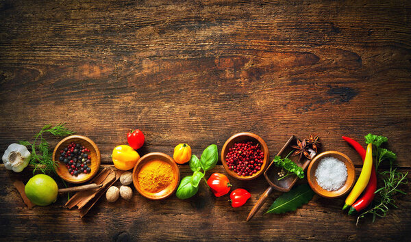 Various herbs and spices