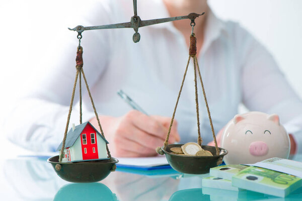 Savings or real estate investment concept