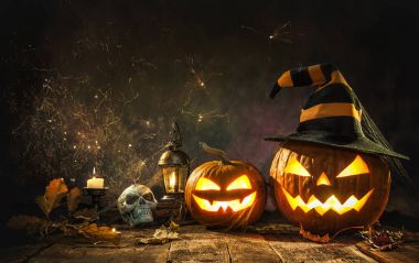 Halloween pumpkin head jack lantern clipart