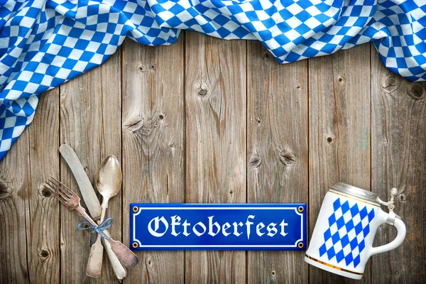 Fondo rústico para Oktoberfest — Foto de Stock