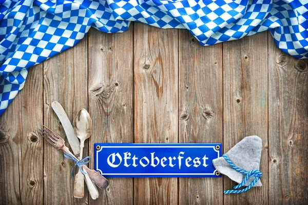 Rustik bakgrund för Oktoberfest — Stockfoto