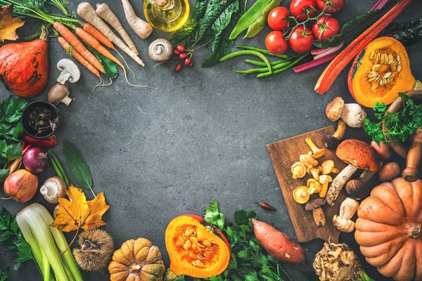 Şükran veya Noel yemekler için geleneksel sonbahar sebze malzemeler