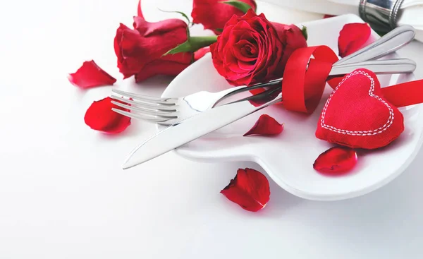 Conceito Dia dos Namorados jantar — Fotografia de Stock