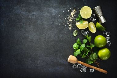 Mojito kokteyl yapımı