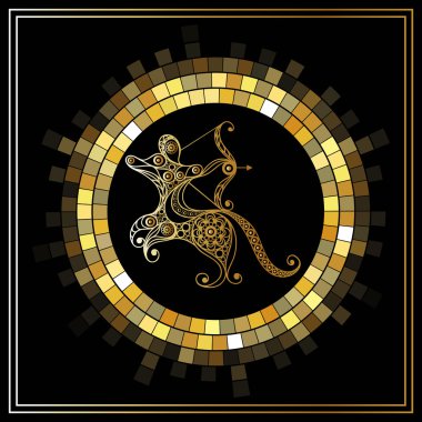 Yuvarlak kare 115 olan grafik illüstrasyon