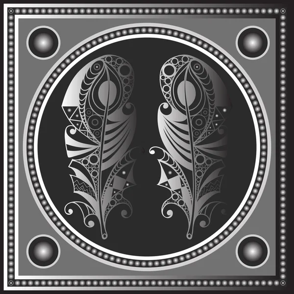 Bir totem 65 ile Etnik Maya doku