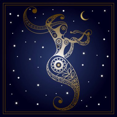 Graphic illustration with zodiac sign 4_7 clipart