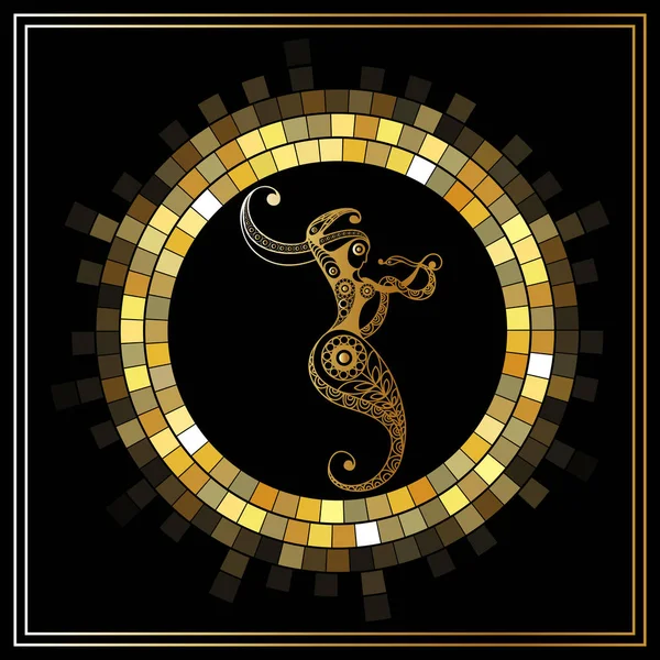 Graphic illustration with zodiac sign 4_5 — Stockvector