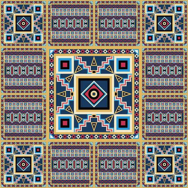 Grafisk textur med mexikanska mönster 10 — Stock vektor