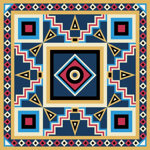 Grafische Textur mit mexikanischem Muster 20 — Stockvektor