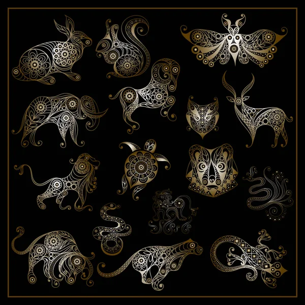 Vahşi animals_set 1 grafik resmini