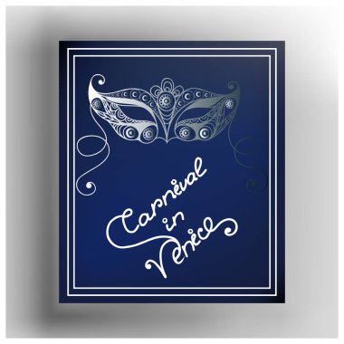 Dekoratif maskesi 11 grafik illüstrasyon