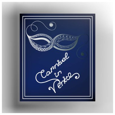 Dekoratif maskesi 16 grafik illüstrasyon