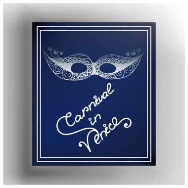 Dekoratif maskesi 20 grafik illüstrasyon